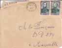 BRAZZAVILLE R.P - CONGO - 1957 - COLONIES FRANCAISES - Afrique - Avion - Devant De Lettre - Marcophilie - Cartas & Documentos