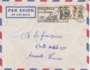BRAZZAVILLE R.P - CONGO - 1956 - COLONIES FRANCAISES - Afrique - Avion - Lettre - Flamme - Marcophilie - Storia Postale