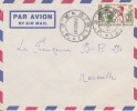 SIBITI > Transit > DOLISIE - CONGO - 1957 - COLONIES FRANCAISES - Afrique - Avion - Lettre - Flamme - Marcophilie - Cartas & Documentos