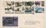 UK - 1965 BATTLE Of BRITAIN - Phosphor First Day Cover - 1952-1971 Pre-Decimal Issues