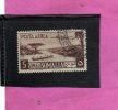 SOMALIA AFIS 1950 - 1951 POSTA AEREA AIR MAIL VEDUTA VIEW SOMALI 5 S USATO USED OBLITERE´ - Somalia (AFIS)