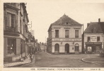 CPA (72)  ECOMMOY  /  Hôtel De Ville Et Rue Carnot  - - Ecommoy