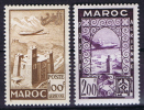 Maroc: Maury  1952  A87-88 Neuf*/MH - Airmail