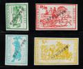 GB STRIKE MAIL (BANNOCKBURN DELIVERY) SET OF 4 SPECIMEN IMPERF NHM Horses Stagecoach Postmen Letters Post Women - Local Issues