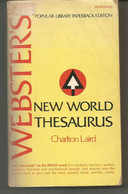 Charlton LAIRD : WEBSTER's New World Thesaurus - English Language/ Grammar
