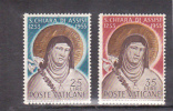 Vatican City-1953 St Claire Of Assisi Set Mint Never Hinged - Gebruikt