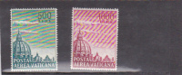 Vatican City-1958 Air Domes Green And Magenta Mint Hinged Set - Gebruikt