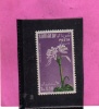 SOMALIA AFIS 1955 FIORI FLOWERS FLEURS FLORA GRINUM SCABRUM CENT. 10c 0,10S MNH - Somalia (AFIS)