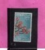 SOMALIA AFIS 1956 FLORA FIORI FLOWER ADENIUM SOMALENSE CENT. 1 FILIGRANA STELLE STAR WATERMARK MNH - Somalië (AFIS)