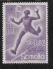 SOMALIA AFIS 1958 SPORT SPORTS CENT. 2c MNH - Somalie (AFIS)