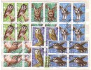 1992 BIRDS- Owls   6 V.- Used / Oblitere   Block Of Four BULGARIA / Bulgarie - Usati