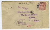 Great Britain: Cover 1920 Leeds To Toronto Canada, Cancels NOT FOUND+ Dead Letter Branch Ottawa - Marcofilia