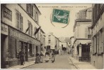 Carte Postale Ancienne Gargenville - La Grande Rue - Epicerie, Mercerie, Bureau De Tabac - Gargenville