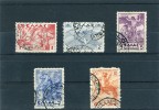 1937/39-Greece- "Mythological (re-issue)" Airpost Issue- Complete Set Used - Usados