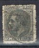 Sello 2 Cts Alfonso XII 1879, Color Negro, Num 200 A º - Used Stamps