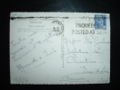 CP TYPE MARIANNE DE GANDON 15 F OBL. MECANIQUE 2-SEP-1953 SOUTHAMPTON PAQUEBOT (PAQUEBOT POSTED AT SEA) - 1945-54 Marianna Di Gandon