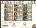 India 2011 INDIPEX-2011 My Stamp - Astrological Sign - Taurus Pari Mahal CHINAR J & K Exhib Sheetlet Inde Indien - Blokken & Velletjes