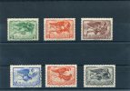 1942-Greece- "Winds (part I)" Airpost Issue- Complete Set MNH/MH - Unused Stamps