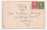 US - VF 1918 Bicolor COVER From SPARTANBURG, SC To VERONA, NJ -fine Closing Cinderella - Lettres & Documents