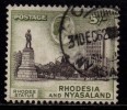 Rhodesia And Nysaland Used 1959, 5/-s  Statue - Rhodesien & Nyasaland (1954-1963)