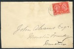 1897 Canada Jubilee Cover With CDS Plus Arrival Cancel July 29th 1897 In Moncton New Brunswick - Lettres & Documents