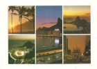 Cp, Brésil, Rio De Janeiro, La Nuit, Multi-Vues, Voyagée 1978 - Rio De Janeiro