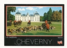 Cp, Chasse, Cheverny (41), Les Piqueux Et La Meute De L´Equipage De Cheverny Devant Le Château, Voyagée - Caza
