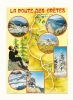 Cp, Carte Géographique, La Route Des Crêtes, Voyagée 1989 - Carte Geografiche