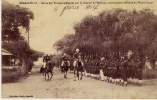 AFRIQUE - BRAZZAVILLE - Revue Des Troupes Indigène Par Le Colonel LE  MEILLOUR, COMMANDANT MILITAIRE Moyen Congo - Brazzaville