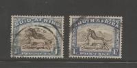 SOUTH AFRICA UNION  1947 Used Single Stamp(s) Definitives 1Sh Brown-chalky Blue   Nr. 119  #12271 - Oblitérés