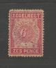 ZUID AFRIKAANSE REPUBLIEK 1895 Used Stamp(s) Zegelrecht 1d Overprint "postzegel" Nr. 221 - Transvaal (1870-1909)