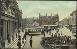 Postcard Cornhill Looking West Ipswich  C1910. - Ipswich