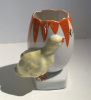 Czekoslavakia  - Objet Canard Papillon - Potje Met Een En Vlinder - Canister With Duck And Butterfly - DI1378 - Altri & Non Classificati