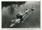 CARTOLINA FORMATO GRANDE SOTTOMARINO C3 LECCO BATISCAFO ANNO 1948 - Submarinos