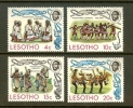 LESOTHO 1975 MNH Stamps Traditional Dances 191-194 - Lesotho (1966-...)