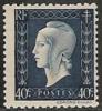 F - France (1945-47) - "Série De Londres, Marianne De Dulac". Taille-douce.  Y&T N°684. 40c. Bleu-noir. - 1944-45 Maríanne De Dulac