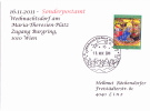 12.11.2011 -  Sonderstempelbeleg  "Weihnachtsdorf Am Maria-Theresien-Platz"  -  Siehe Scan (sst 16112011) - Storia Postale