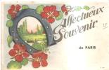 65147)cartolina Illustratoria Parigi - Affettuoso Souvenir - Ile-de-France
