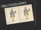 Schweiz ** Markenheftchen 0-87 Pro Patria 1990, Postpreis 7,50 SFR - Markenheftchen