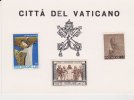 Vatican CP Citta Del Vaticano Avec 3 Timbres De 1971 - Storia Postale