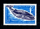 T.A.A.F. N°22 Faune : Grande Baleine Bleue - Ungebraucht