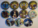 Set Of 11 Souvenir Badges With Strong Magnets  ! - Magnetos
