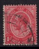 Union  Of South Africa 1913 - 24 KGV 1d  Red Used .(B208 ) - Usados