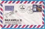 V-5  JUGOSLAVIJA POSTA BALKANFILA 1987 SPECIAL CANCELATION - Parachutting