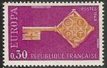F - France (1968) - Europa : Clé, Clef / Key. Taille-douce, Dentelé 13. Y&T N°1556. - 1968