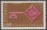 F - France (1968) - Europa : Clé, Clef / Key. Taille-douce, Dentelé 13. Y&T N°1557. - 1968
