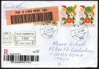 FRUITS - UNGHERIA VAC 2003 - BUSTA RACCOMANDATA PER L'ITALIA - FRANCOBOLLI FRUTTA - Cartas & Documentos