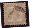 Bade - Baden / Y&T No 19a Mi Nr 20ba / 60 € X 15% - Oblitérés