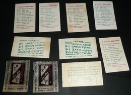 Lot De 10 Anciennes Pochettes Publicitaires A Balestié, Café San-Rivo, Fédération Sociétés Philatéliques Françaises CSFP - Clear Sleeves