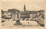 02 SAINT QUENTIN LA GRAND'PLACE L'HOTEL DE VILLE ET LE MONUMENT DE LA DEFENSE - Saint Quentin